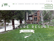 Tablet Screenshot of lureresort.com
